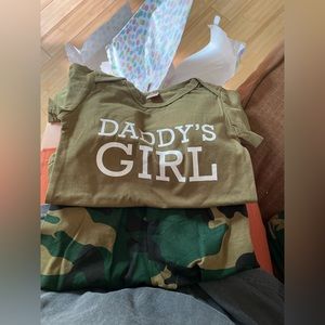 Daddy’s girl camo outfit